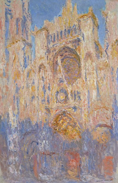 Cattedrale di Rouen, Effetti della Luce del Sole, Tramonto da Claude Monet